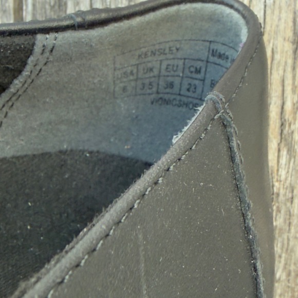 Vionic Kensley Black Leather Lug Sole Loafers Womens 6 Orthotic Comfort Shoes - Picture 6 of 7